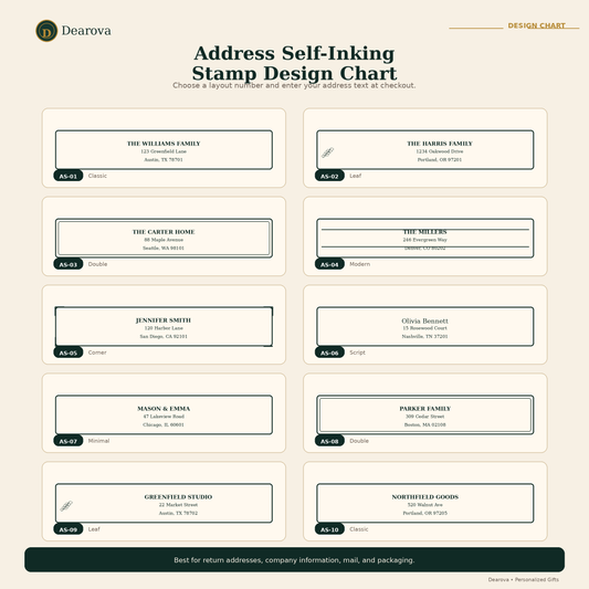 Custom Address Self-Inking Stamp
