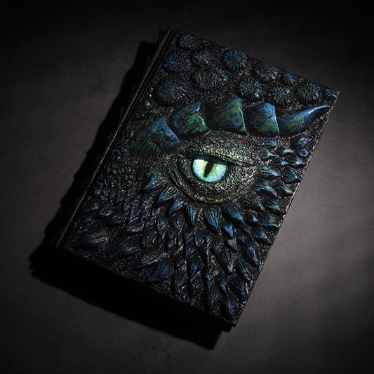 3D Dragon Eye Journal – Handmade Fantasy Notebook