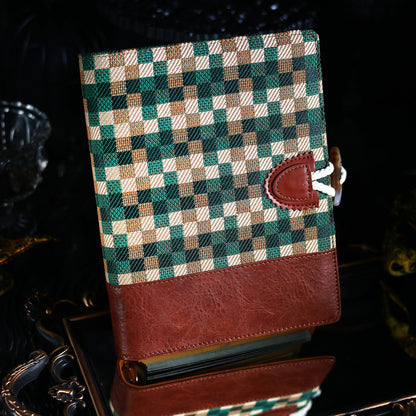 Vintage Plaid Memory Journal – A5 Scrapbook & Keepsake Notebook