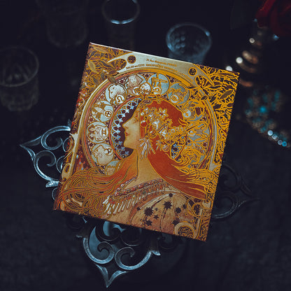 Art Nouveau Zodiac Journal – Gilded Relief Writing Notebook