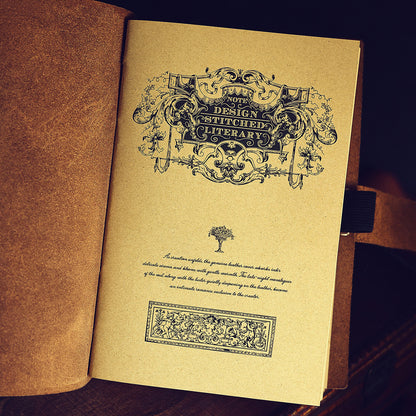 Vintage Crazy Horse Leather Journal – Hand-Stitched Writing Notebook