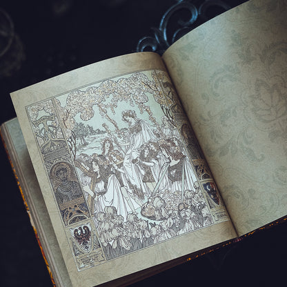 Art Nouveau Zodiac Journal – Gilded Relief Writing Notebook