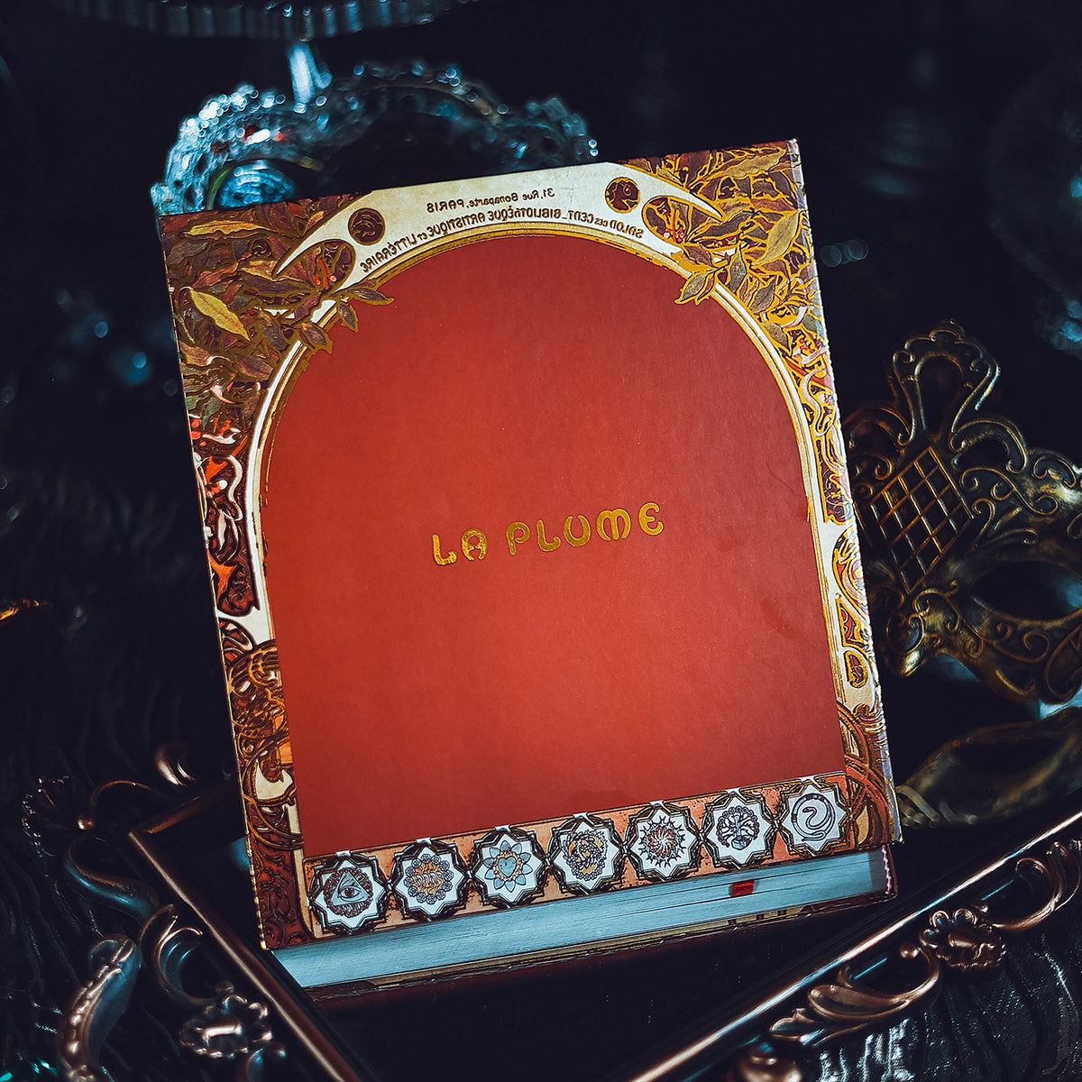 Art Nouveau Zodiac Journal – Gilded Relief Writing Notebook