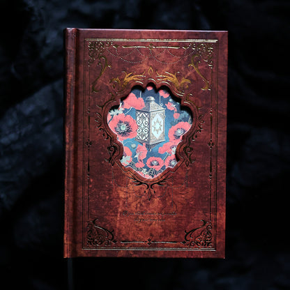 Vintage Gilded A6 Journal Set – 4 Illustrated Writing Notebooks