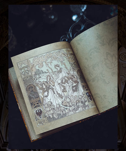 Art Nouveau Zodiac Journal – Gilded Relief Writing Notebook