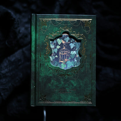 Vintage Gilded A6 Journal Set – 4 Illustrated Writing Notebooks