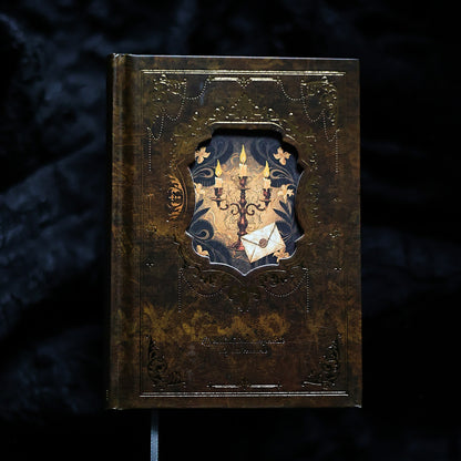 Vintage Gilded A6 Journal Set – 4 Illustrated Writing Notebooks