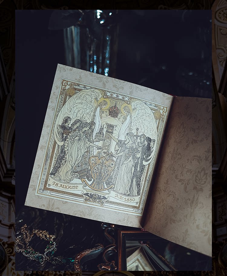 Art Nouveau Zodiac Journal – Gilded Relief Writing Notebook