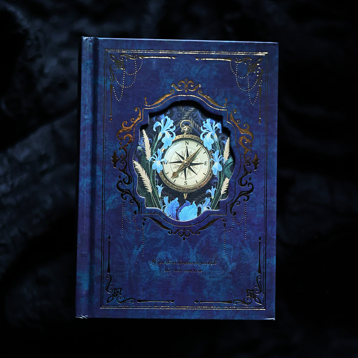 Vintage Gilded A6 Journal Set – 4 Illustrated Writing Notebooks