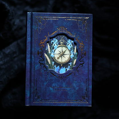 Vintage Gilded A6 Journal Set – 4 Illustrated Writing Notebooks
