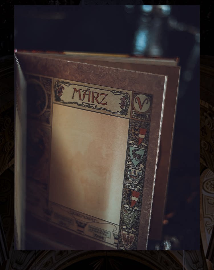 Art Nouveau Zodiac Journal – Gilded Relief Writing Notebook