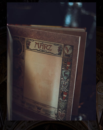 Art Nouveau Zodiac Journal – Gilded Relief Writing Notebook
