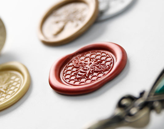 Personalized Wax Seal Stamp – 3 Brass Heads