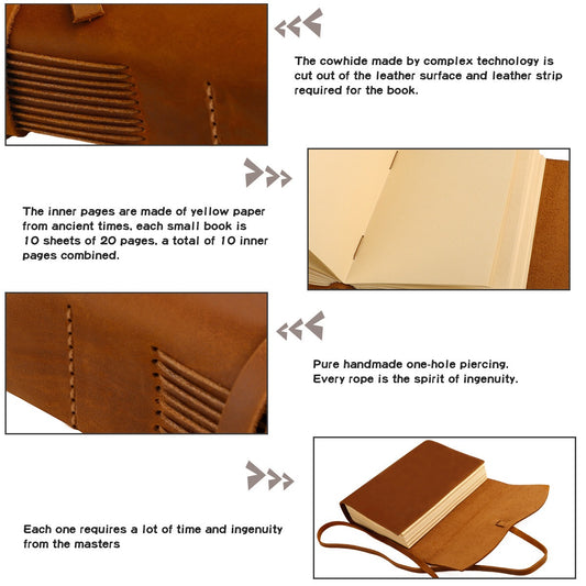 Personalized Leather Journal – Refillable Notebook Cover