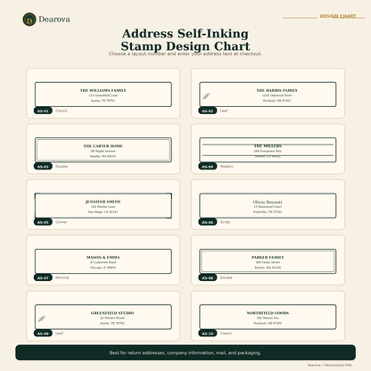 Custom Address Self-Inking Stamp