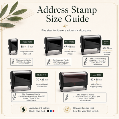 Custom Address Self-Inking Stamp