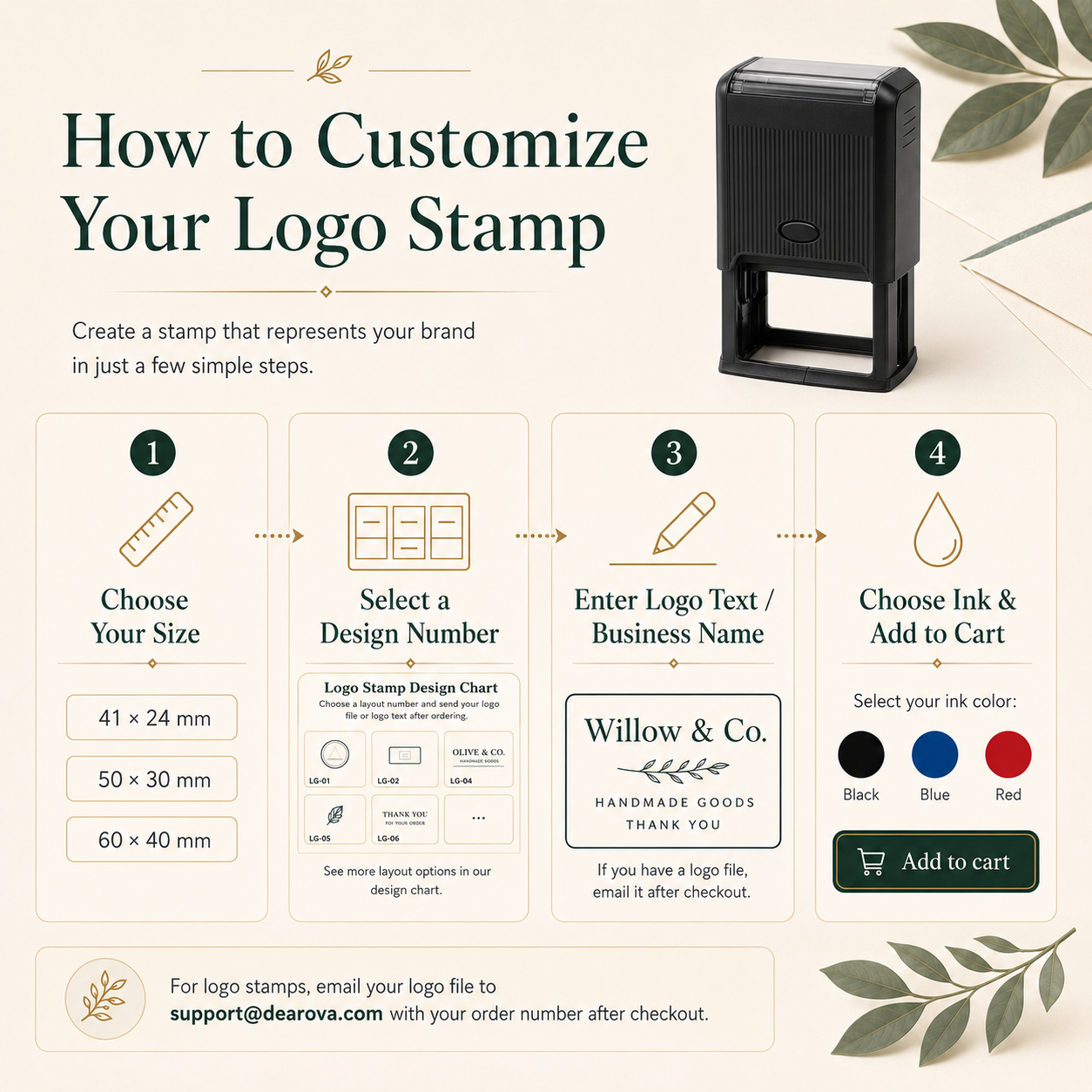 Custom Address Self-Inking Stamp