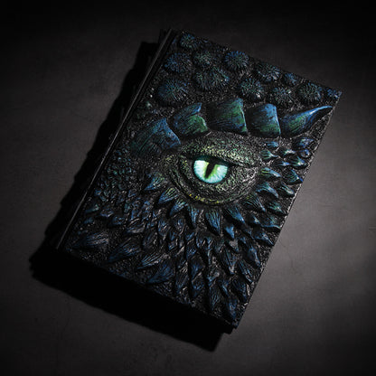3D Dragon Eye Journal – Handmade Fantasy Notebook