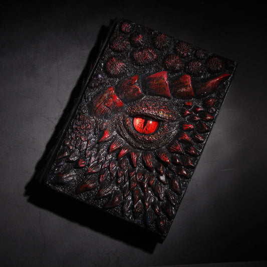 3D Dragon Eye Journal – Handmade Fantasy Notebook