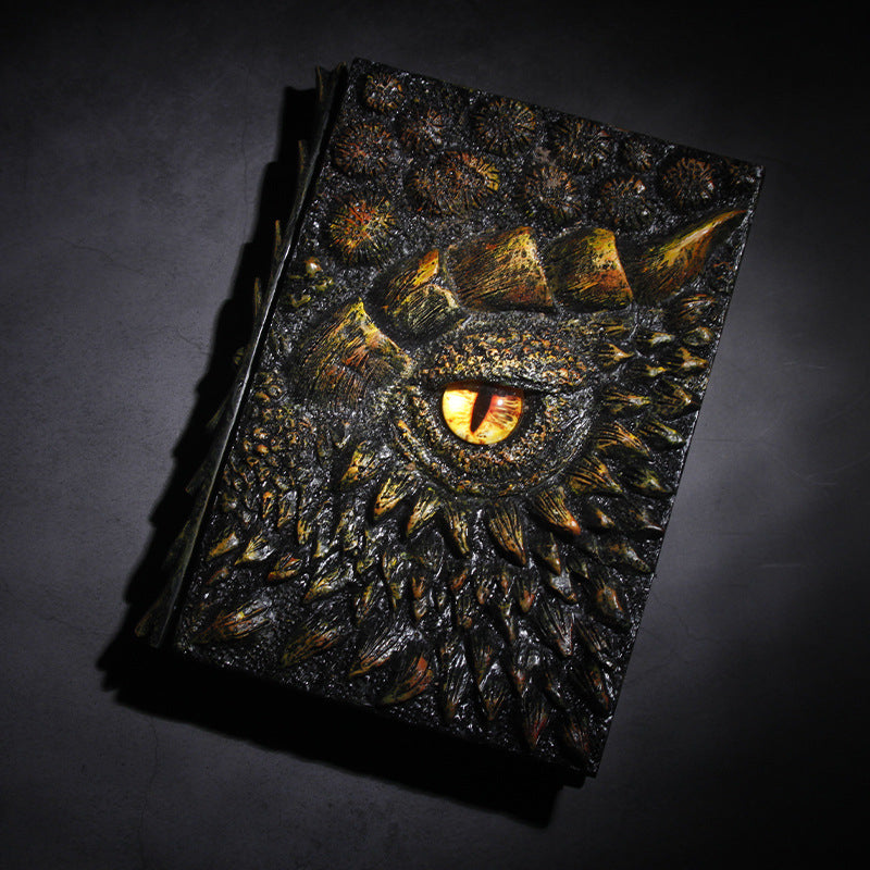 3D Dragon Eye Journal – Handmade Fantasy Notebook