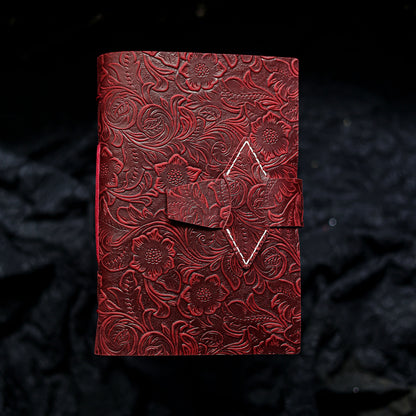 Vintage Crazy Horse Leather Journal – Hand-Stitched Writing Notebook