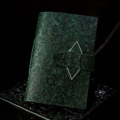 Vintage Crazy Horse Leather Journal – Hand-Stitched Writing Notebook
