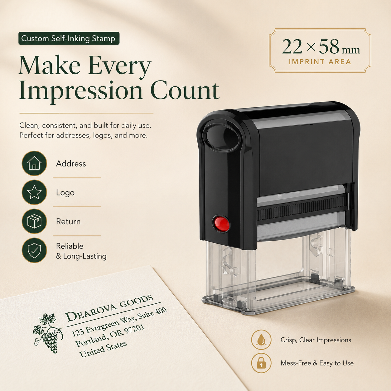 Custom Self-Inking Stamp