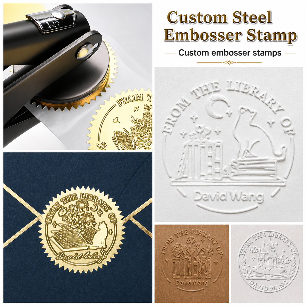 Personalized Book Embosser – Custom Ex Libris Stamp
