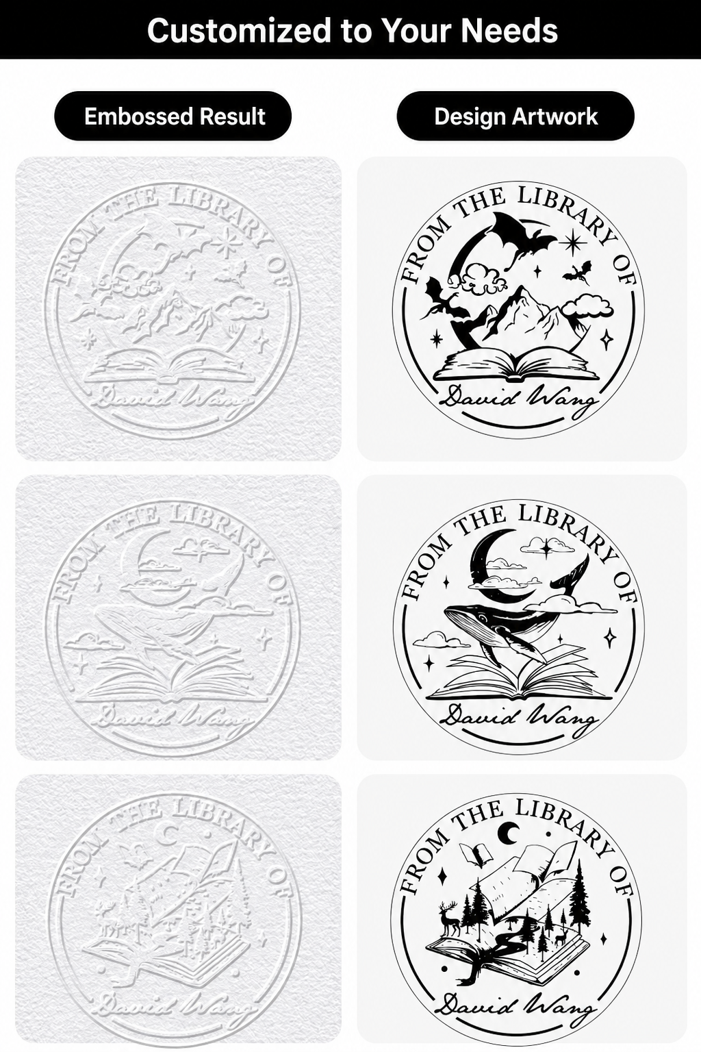 Personalized Book Embosser – Custom Ex Libris Stamp